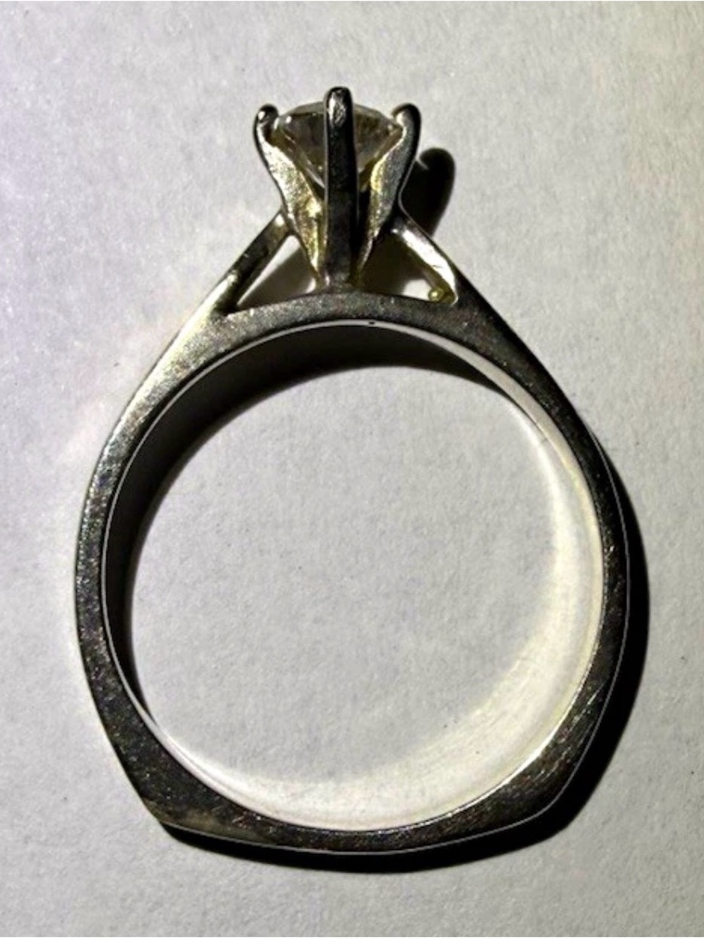 Classic Solitaire Engagement Ring in Silver (.925) CZ